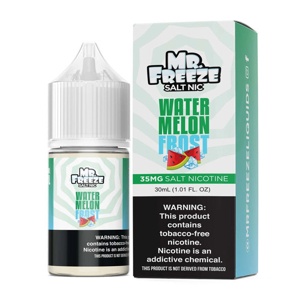 Mr. Freeze TFN Salt Series E-Liquid 30mL (Salt Nic) - Watermelon Frost with packaging