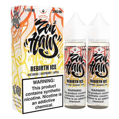Zen Haus Series E-Liquid 120mL – Freebase – 60mL 2-Pack - Rebirth ICE