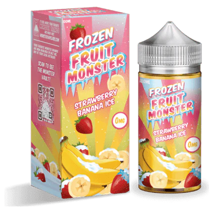 Jam Monster Series E-Liquid 100mL - Freebase - Frozen Strawberry Banana Ice