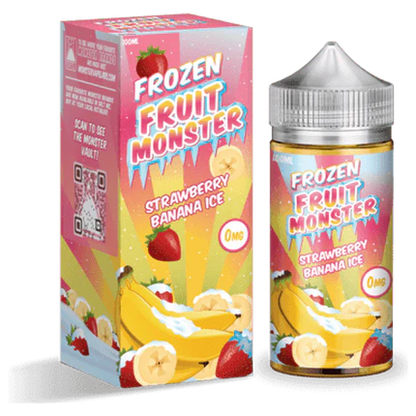 Jam Monster Series E-Liquid 100mL - Freebase - Frozen Strawberry Banana Ice