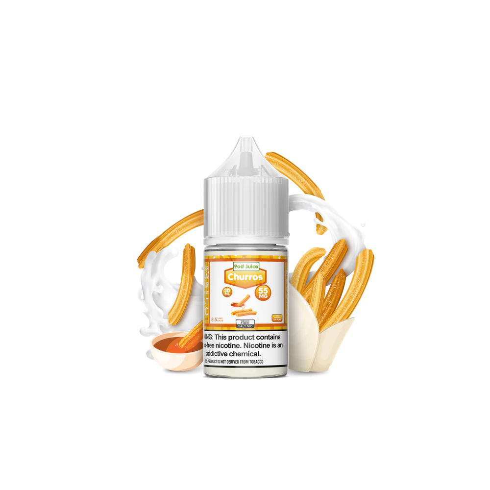 Pod Juice Salt TFN Series E-Liquid 30mL (Salt Nic) |  Churros