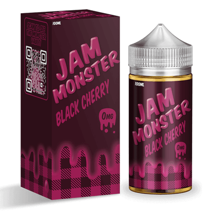 Jam Monster Series E-Liquid 100mL - Freebase - Black Cherry / 0mg
