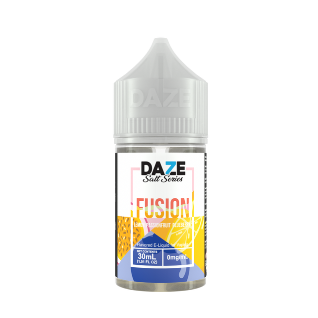 7Daze Fusion Salt Series E-Liquid 30mL (Salt Nic) Lemon Passionfruit Blueberry