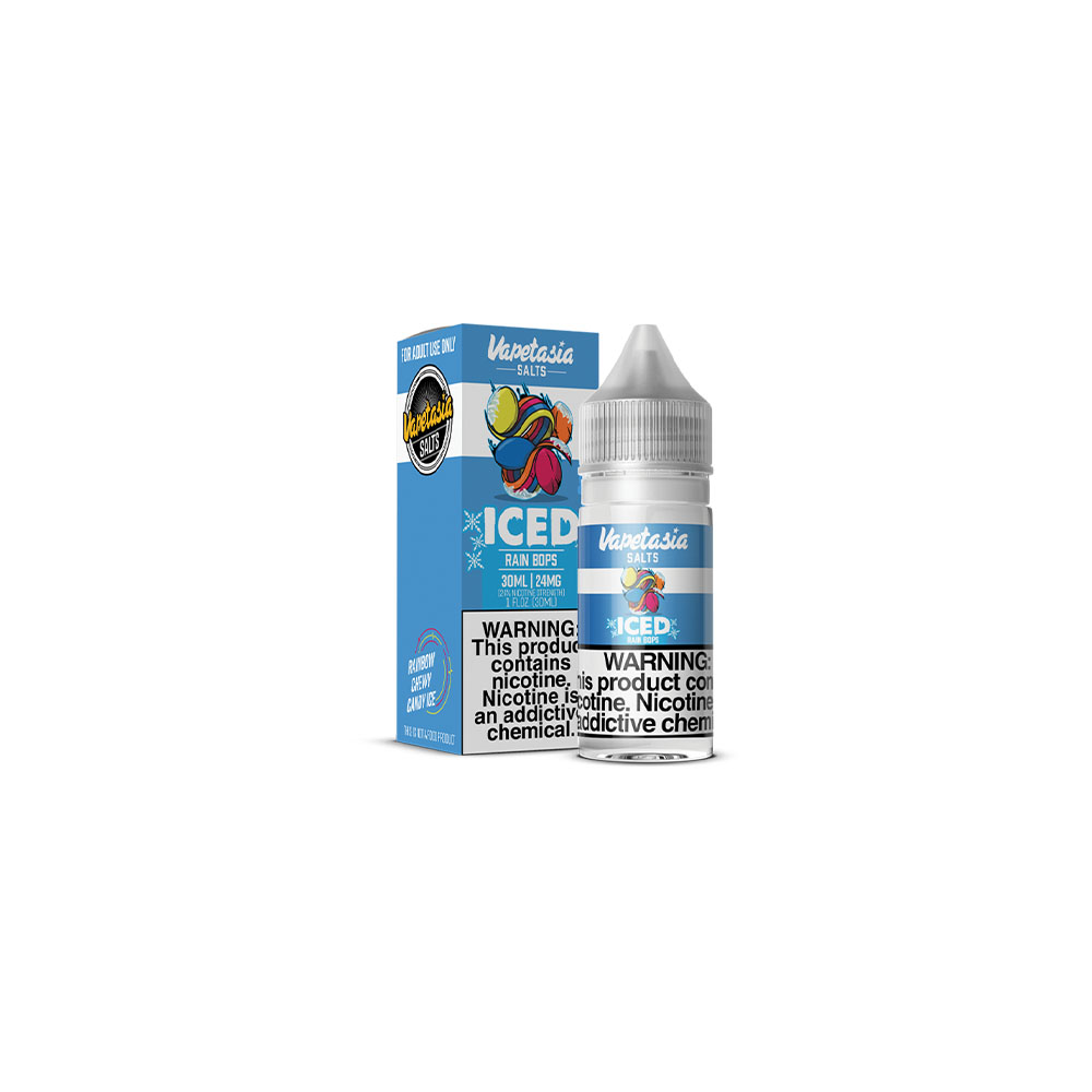 Vapetasia Salt Series E-Liquid 30mL (Salt Nic) Iced Sweet Killer Rain Bops with Packaging