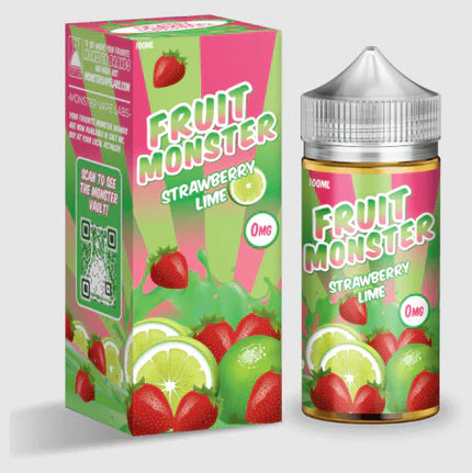 Jam Monster Series E-Liquid 100mL - Freebase - Frozen Strawberry Lime Ice
