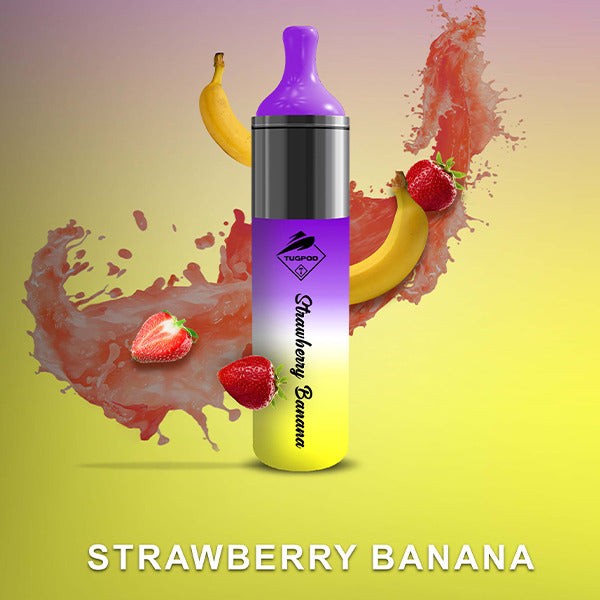 Tugpod EVO Disposable | 4500 Puffs | 10mL | 50Mg | MOQ 10 | Strawberry Banana