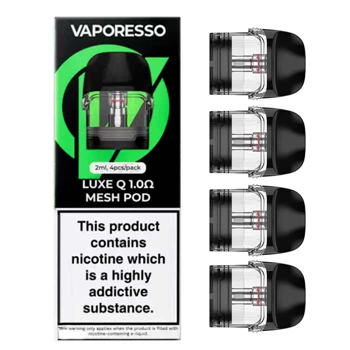 Vaporesso Luxe Q Pod (4-Pack) | 1.0ohm 2mL with Packaging