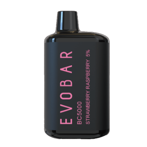 Evo Bar ET BC5000 Disposable 5000 Puffs 13mL 50mg - Black Edition Strawberry Raspberry