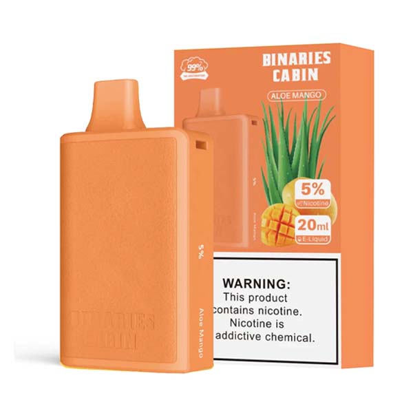 HorizonTech Binaries Cabin Disposable 10,000 puffs 20mL 50mg | MOQ 10 | Aloe Mango with Packaging