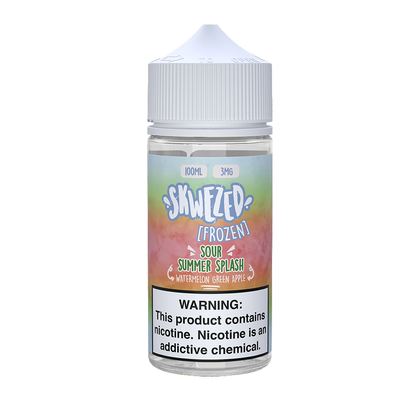 Skwezed Series E-Liquid | 100mL | 3mg | (Freebase) | Frozen Sour Summer Splash (Watermelon Green Apple Ice)
