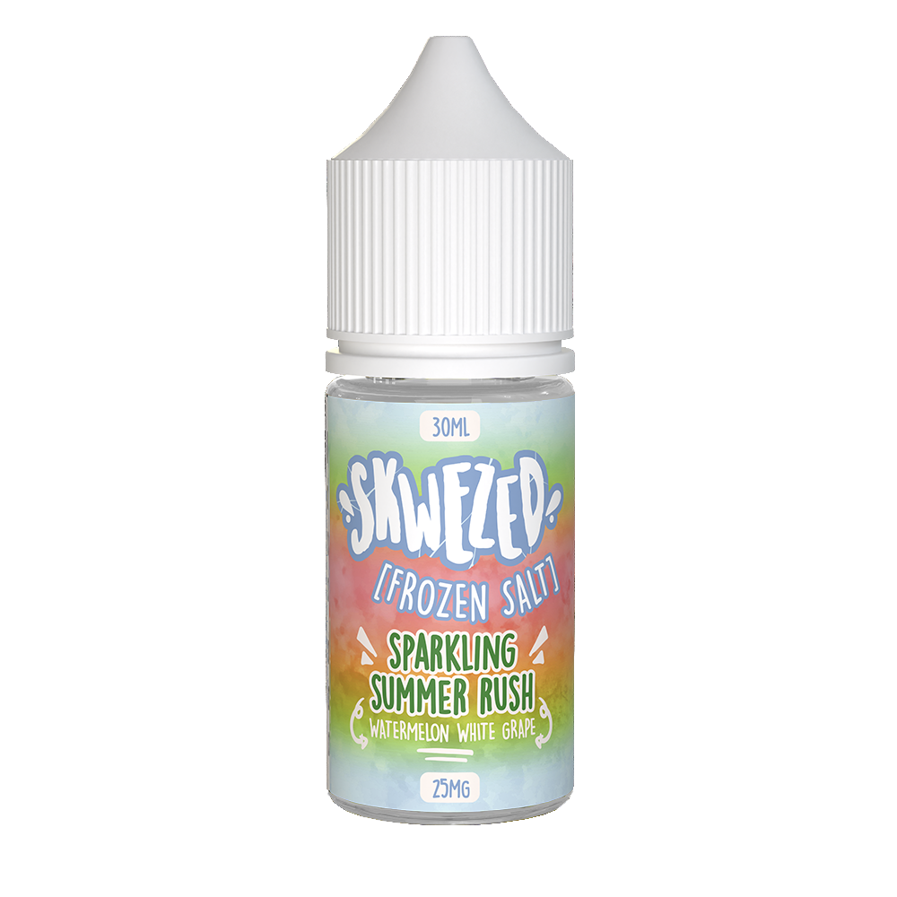 Skwezed Salt Series E-Liquid | 30mL | 25mg | Salt Nic | Frozen Sparkling Summer Rush (Watermelon White Grape Ice)