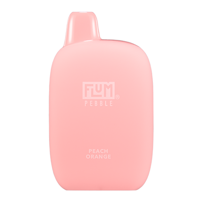 Flum Pebble Disposable | 6000 Puffs | 14mL | 50mg | MOQ 10 | Peach Orange
