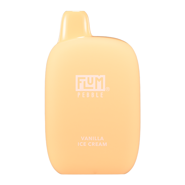 Flum Pebble Disposable | 6000 Puffs | 14mL | 50mg | MOQ 10 | Vnilla Ice cream