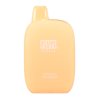 Flum Pebble Disposable | 6000 Puffs | 14mL | 50mg | MOQ 10 | Vnilla Ice cream