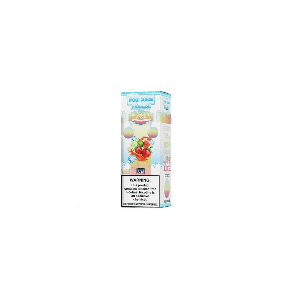 Pod Juice Salt TFN Series E-Liquid | 30mL | 20mg | (Salt Nic) | Strawberry Apple Watermelon Freeze with packaging