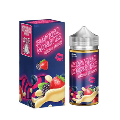 Jam Monster Series E-Liquid 100mL - Freebase - Custard Mixed Berry