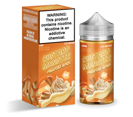 Jam Monster Series E-Liquid 100mL - Freebase - Custard Pumpkin Spice