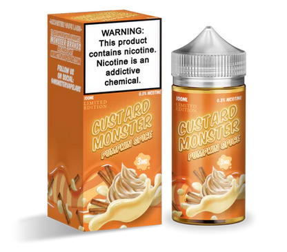 Jam Monster Series E-Liquid 100mL - Freebase - Custard Pumpkin Spice