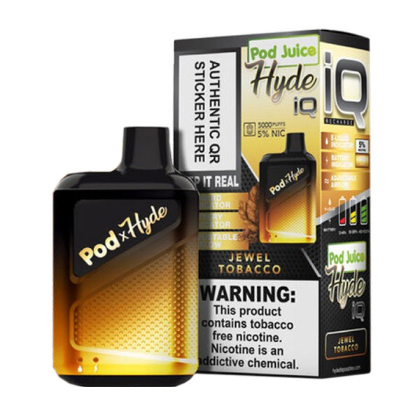 Hyde IQ Pod Juice Disposable 5000 Puffs 8mL 50mg | MOQ 10 | Jewel Tobacco with Packaging