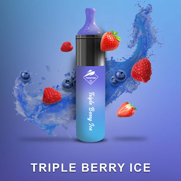 Tugpod EVO Disposable | 4500 Puffs | 10mL | 50Mg | MOQ 10 | Triple Berry Ice