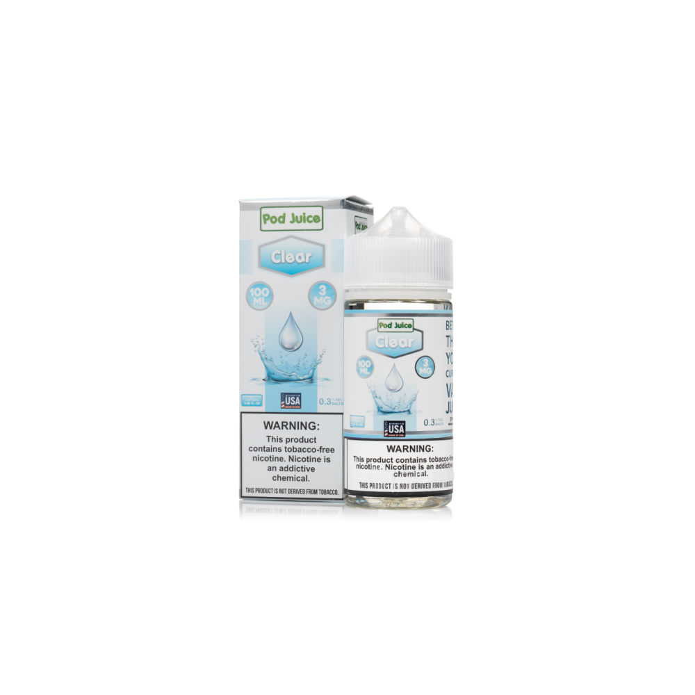 Pod Juice Series E-Liquid 100mL (Freebase) | Clear