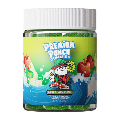 Premium Vibez Delta 9 Gummies – Premium Punch 400mg 20 gummies per jar