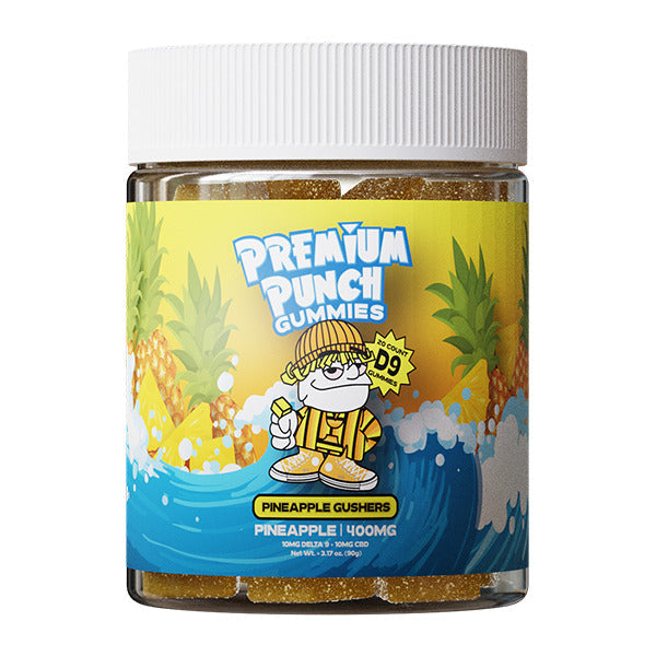 Premium Vibez Delta 9 Gummies – Premium Punch 400mg 20 gummies per jar
