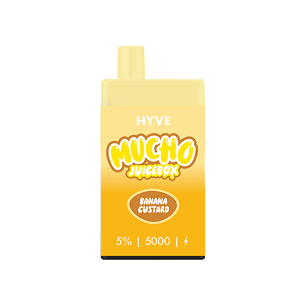 Mucho Hyve Disposable 5000 Puffs 12mL 50mg | MOQ 5 | Banana Custard