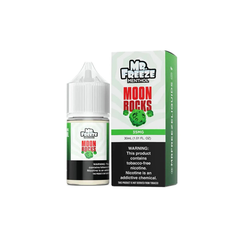 Mr. Freeze TFN Salt Series E-Liquid 30mL (Salt Nic) - Moon Rocks with packaging