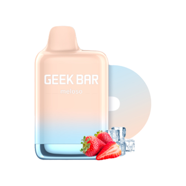 Geek Bar Meloso Max Disposable 9000 Puffs 14mL 50mg | MOQ 5  Strawberry Ice