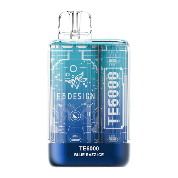 EBDESIGN TE6000 Disposable 6000 Puffs 10.3mL 40-50mg | MOQ 5 | Blue Razz Ice