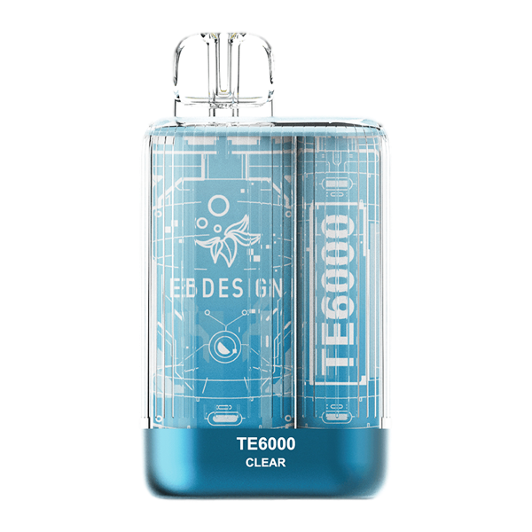 EBDESIGN TE6000 Disposable 6000 Puffs 10.3mL 40-50mg | MOQ 5 | Clear