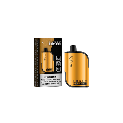 Lucid Charge Disposable | 7000 Puffs | 14mL | 50mg | MOQ 10 | Mango Tango Ice with Packaging