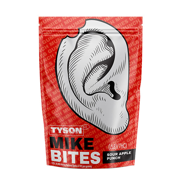 Tyson 2.0 D8 Mike Bites Gummies (500mg 20ct Pouch) - Sour Punch