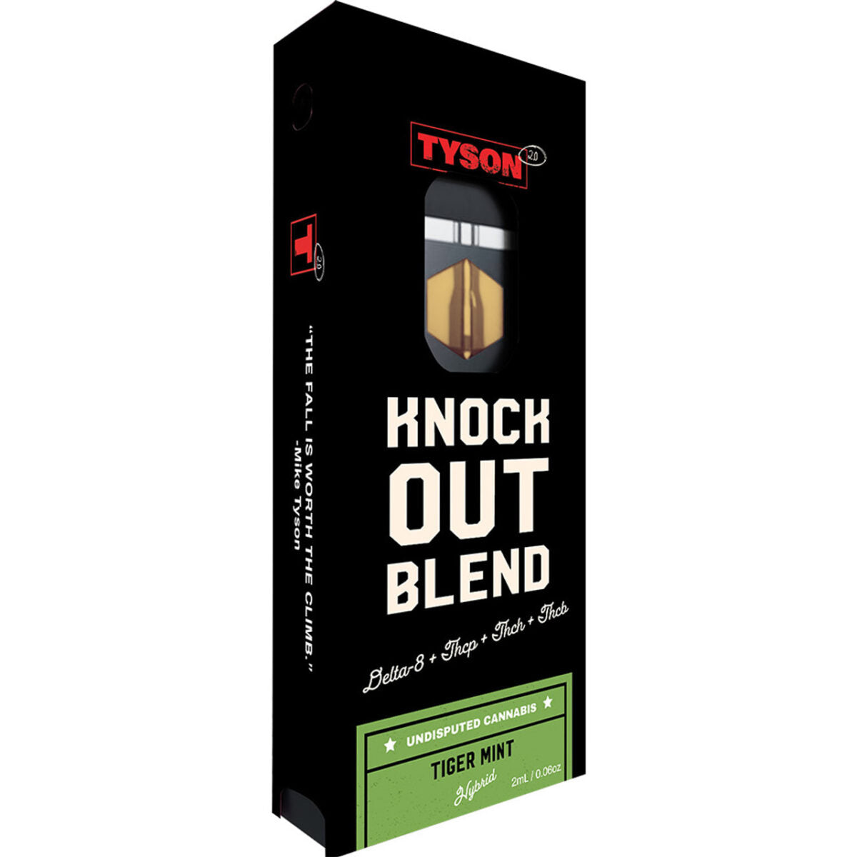 Tyson 2.0 Undisputed Knockout Blend Preheat Disposable (2g) | Tiger Mint with Packaging