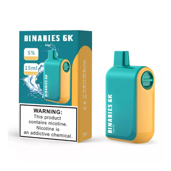 HorizonTech Binaries Cabin Disposable 6000 Puffs 15mL 50mg | MOQ 10 Clear