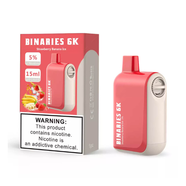 HorizonTech Binaries Cabin Disposable 6000 Puffs 15mL 50mg | MOQ 10 Strawberry Banana Ice