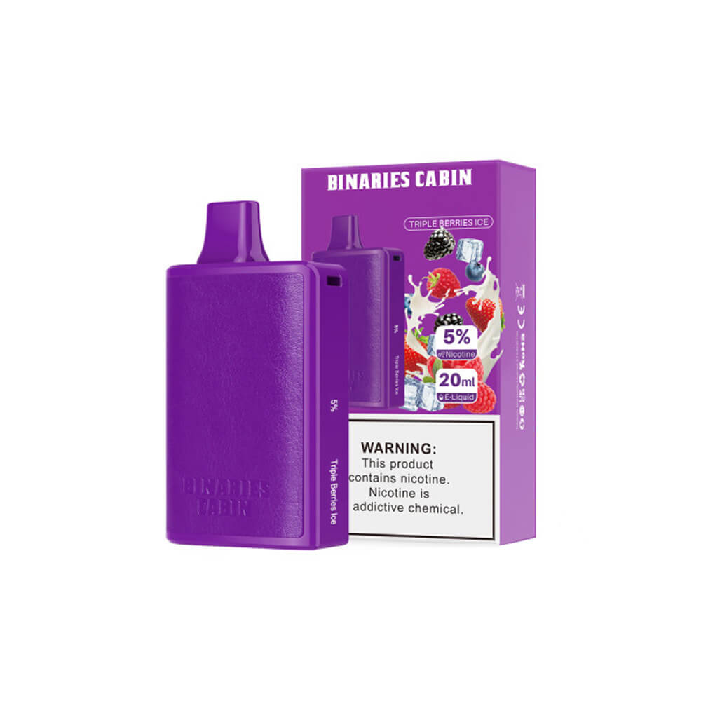 HorizonTech Binaries Cabin Disposable 10,000 puffs 20mL 50mg | MOQ 10 | Tripple Berries Ice with Packaging