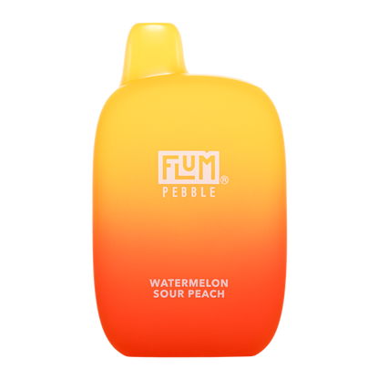 Flum Pebble Disposable | 6000 Puffs | 14mL | 50mg | MOQ 10 | Watermelon Sour Peach