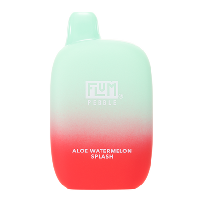 Flum Pebble Disposable | 6000 Puffs | 14mL | 50mg | MOQ 10 | Aloe Watermelon Splash