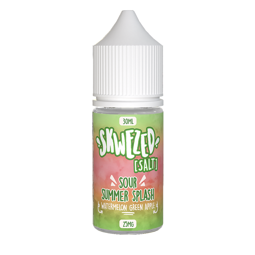 Skwezed Salt Series E-Liquid 30mL (Salt Nic) - Sour Summer Splash (Watermelon Green Apple)