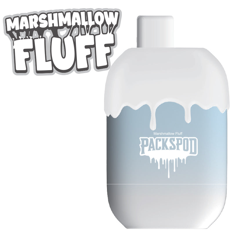 Packspod Disposable 5000 Puffs 12mL 50mg | MOQ 5pc Marshmallow Fluff (Sweet Cloud)