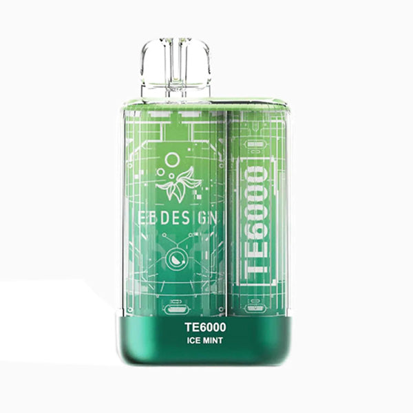 TE6000 (Non Branded EBDESIGN) Disposable 6000 Puffs 10.3mL - Ice Mint 40mg