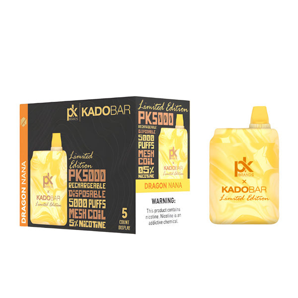 KadoBar PK5000 Disposable 5000 Puffs 14mL 50mg | MOQ 5 Dragon Nana with Packaging