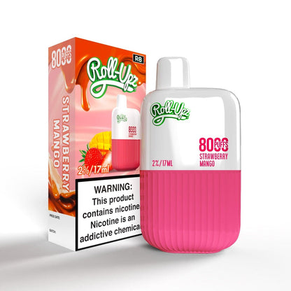 Juice Roll-Upz Disposable | 8000 puffs | 15mL | MOQ 10PCS | Strawberry Mango with packaging