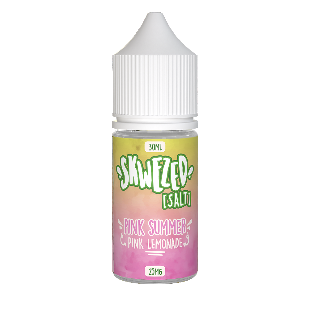 Skwezed Salt Series E-Liquid | 30mL | 25mg | Salt Nic | Pink Summer (Pink Lemonade)