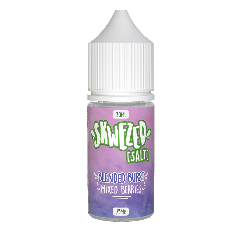 Skwezed Salt Series E-Liquid | 30mL | 25mg | Salt Nic | Blended Burst (Mixed Berries)