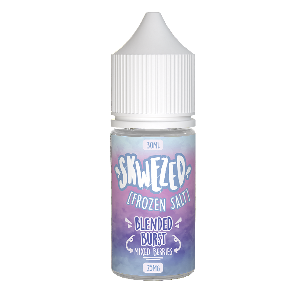 Skwezed Salt Series E-Liquid | 30mL | 25mg | Salt Nic | Frozen Blended Burst (Mixed Berries Ice)