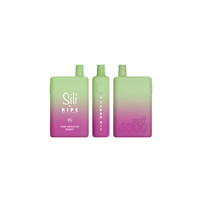Sili X Ripe Disposable | 6000 Puffs | 16mL | MOQ 5pc | Kiwi Dragon Berry