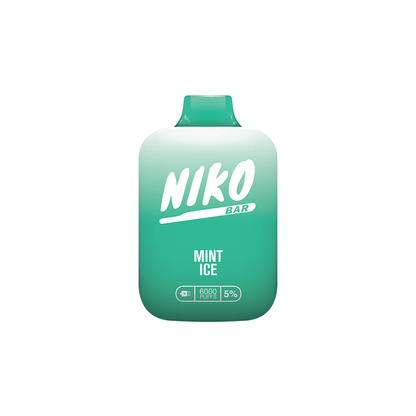 Niko Bar Disposable | 7000 Puffs | 15mL  | 50mg | MOQ 10pc | Mint Ice